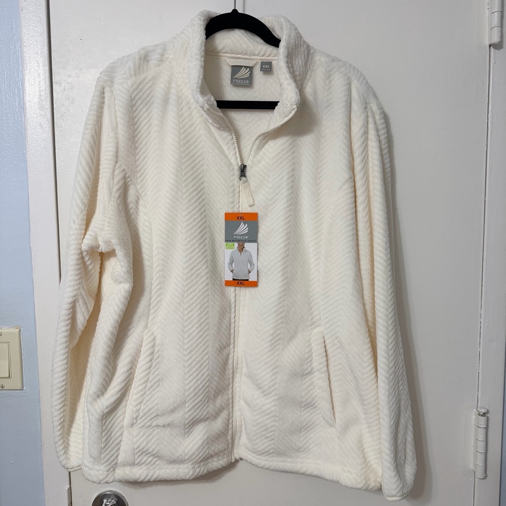 Elegant Cream Teddy Jacket